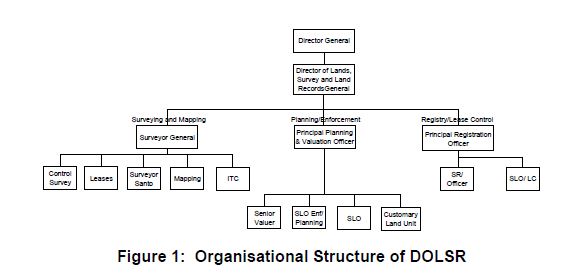 figure 1 organisational structure of DOLSR