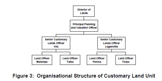 figure 3 organisational structure of customary land unit